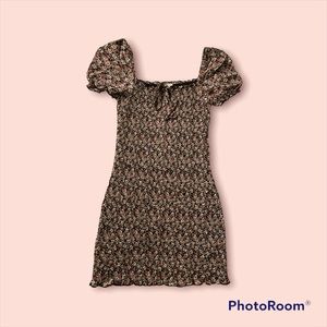 Black floral dress in good condition